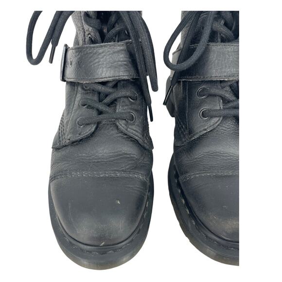 Dr. Martens Triumph Black Boots Womens 8 Mens 7 - Picture 7 of 13